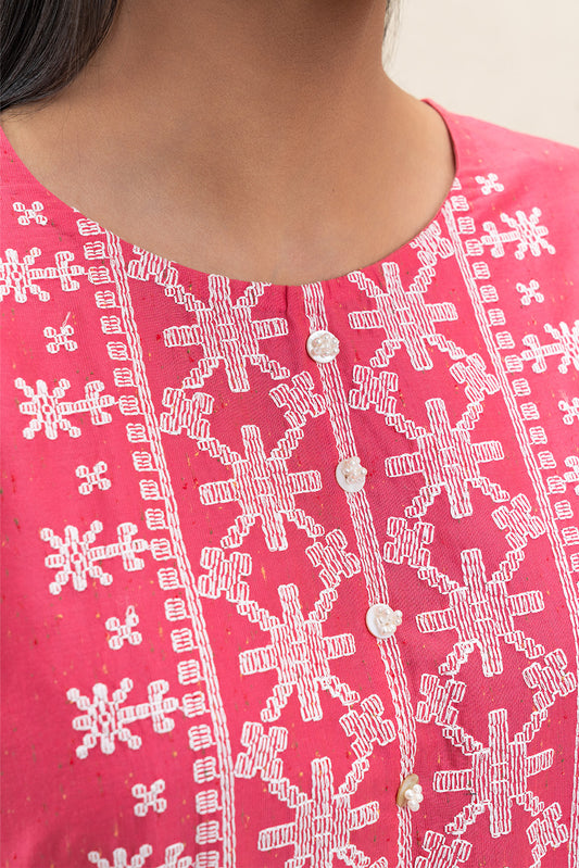 2 PIECE EMBROIDERED MULTI NEPS SUIT (PRET)