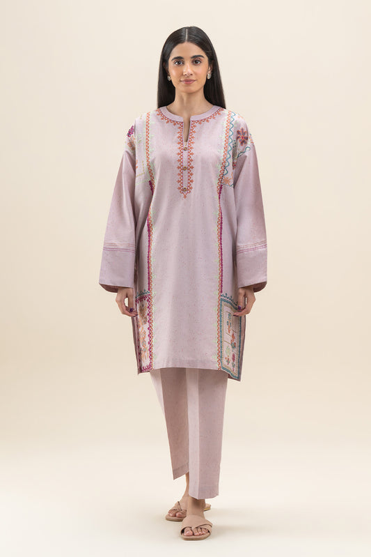 2 PIECE EMBROIDERED MULTI NEPS SUIT (PRET)