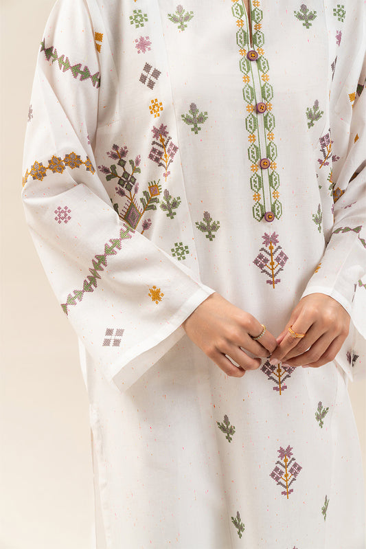 EMBROIDERED MULTI NEPS SHIRT (PRET)