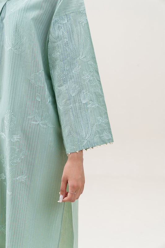 EMBROIDERED COTTON SHIRT (PRET)