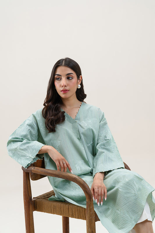 EMBROIDERED COTTON SHIRT (PRET)