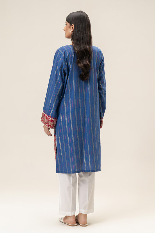 EMBROIDERED COTTON BADLA SHIRT (PRET)