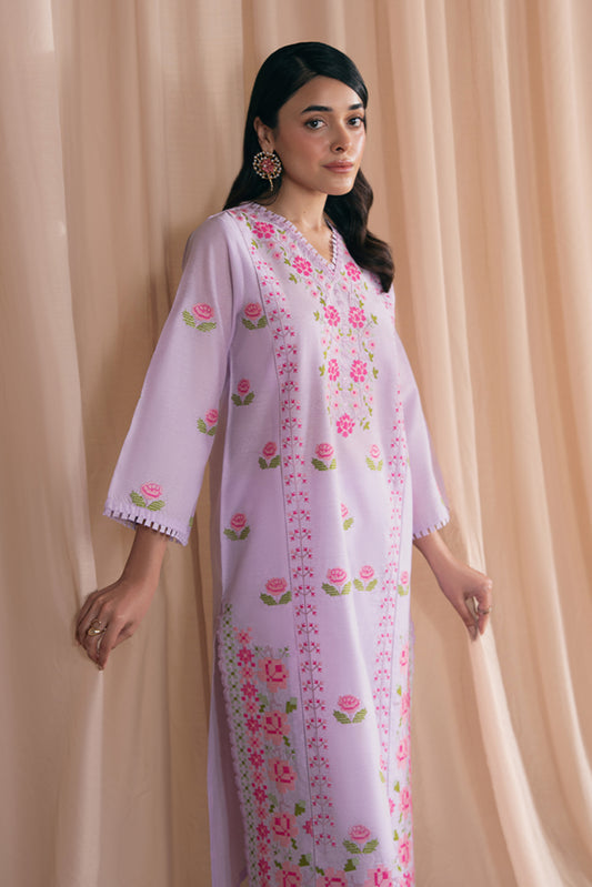 2 EMBROIDERED SPACE DYED SUIT (PRET)
