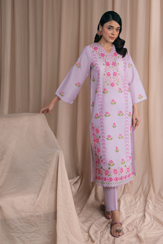 2 EMBROIDERED SPACE DYED SUIT (PRET)