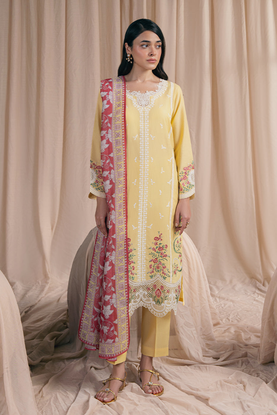 3 PIECE EMBROIDERED MISSOURI SUIT (PRET)