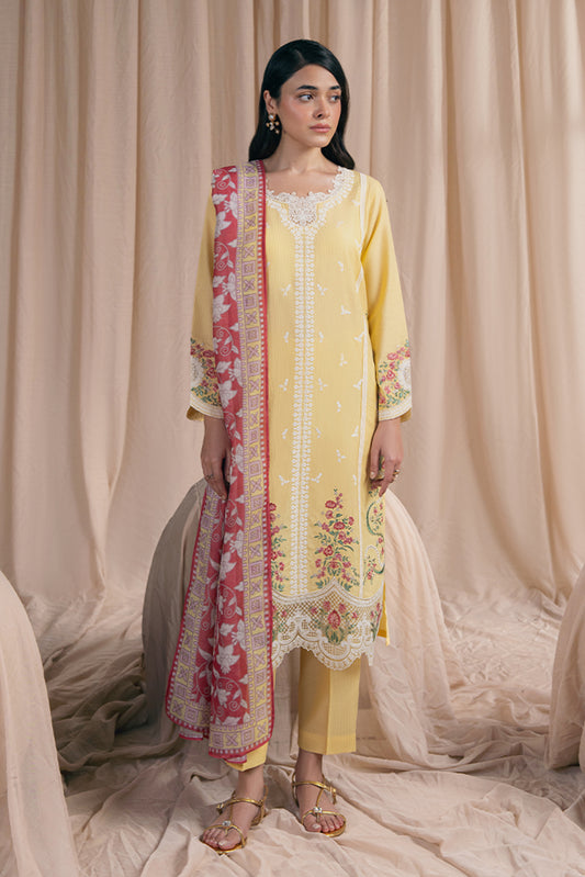 3 PIECE EMBROIDERED MISSOURI SUIT (PRET)
