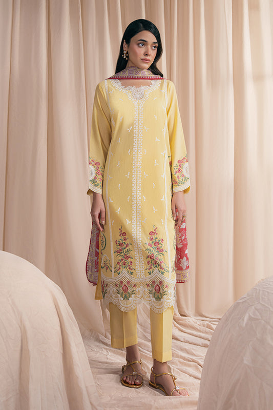 3 PIECE EMBROIDERED MISSOURI SUIT (PRET)