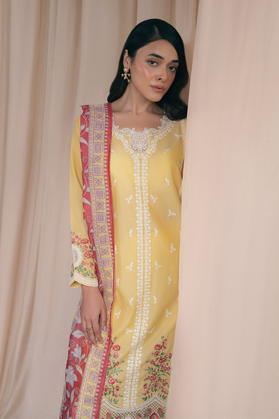 3 PIECE EMBROIDERED MISSOURI SUIT (PRET)