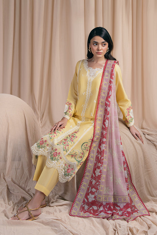 3 PIECE EMBROIDERED MISSOURI SUIT (PRET)