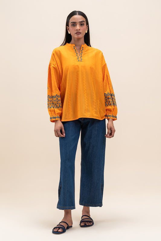 EMBROIDERED JACQUARD SHIRT (PRET)