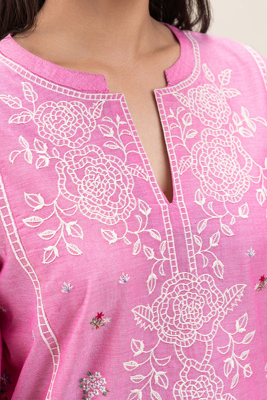 EMBROIDERED JACQUARD TOP (PRET)