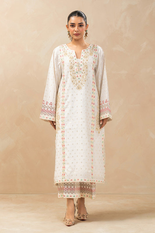 2 PIECE EMBROIDERED FANCY BADLA SUIT (LUXURY-PRET)