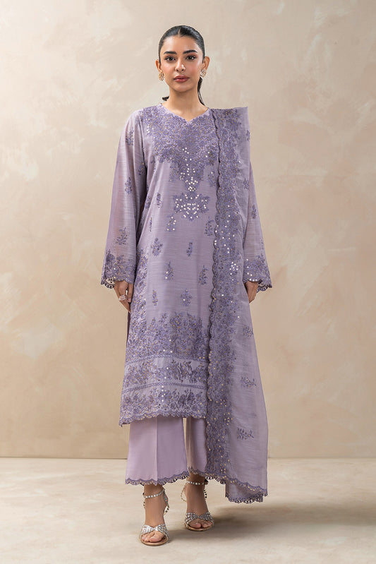 3 PIECE EMBROIDERED MONARK SUIT (LUXURY-PRET)