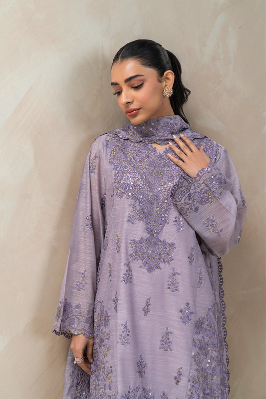 3 PIECE EMBROIDERED MONARK SUIT (LUXURY-PRET)