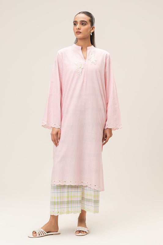 2 PIECE EMBROIDERED TWO WAY SLUB SUIT (PRET)