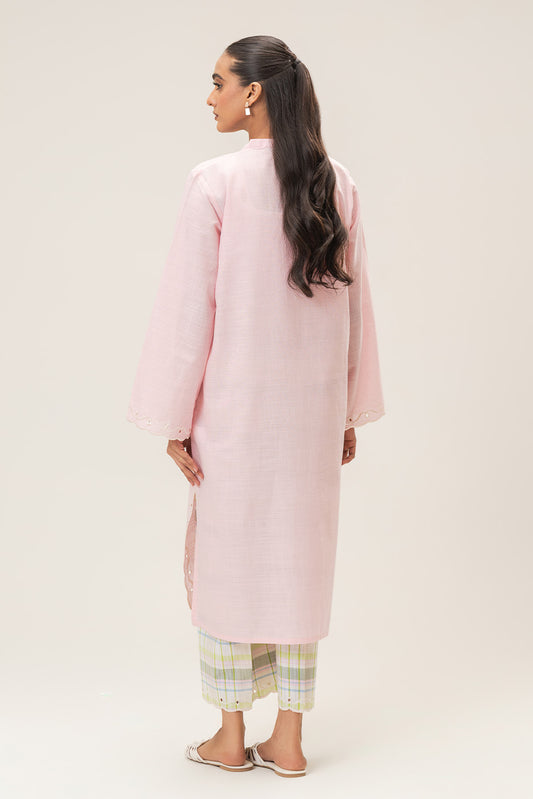 2 PIECE EMBROIDERED TWO WAY SLUB SUIT (PRET)