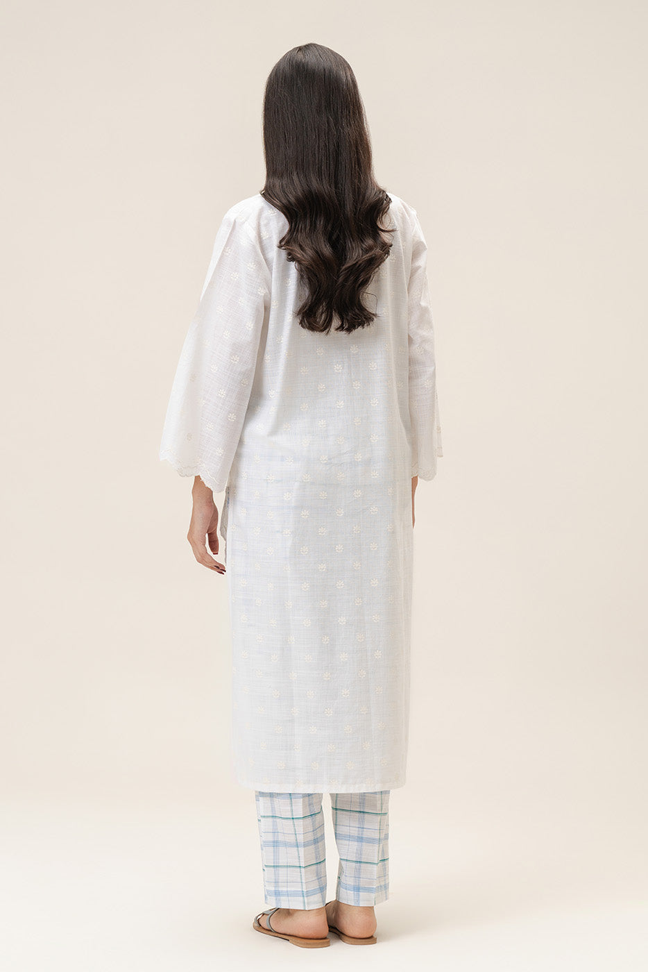 2 PIECE EMBROIDERED TWO WAY SLUB SUIT (PRET)