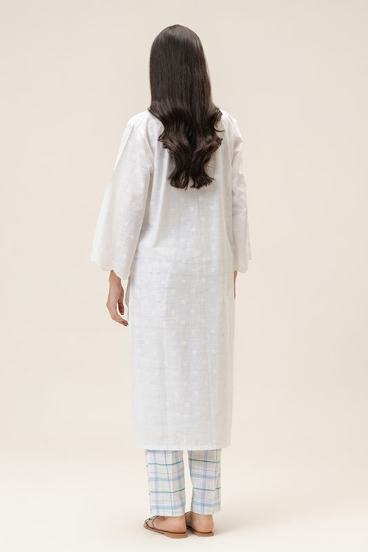 2 PIECE EMBROIDERED TWO WAY SLUB SUIT (PRET)