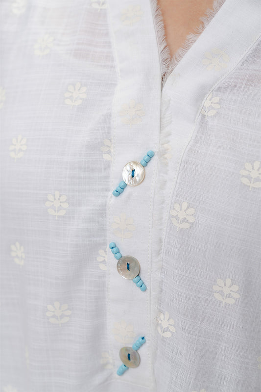 2 PIECE EMBROIDERED TWO WAY SLUB SUIT (PRET)