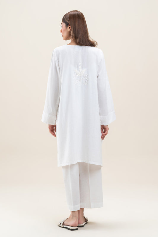 2 PIECE EMBROIDERED KARANDI TWIL SUIT (PRET)