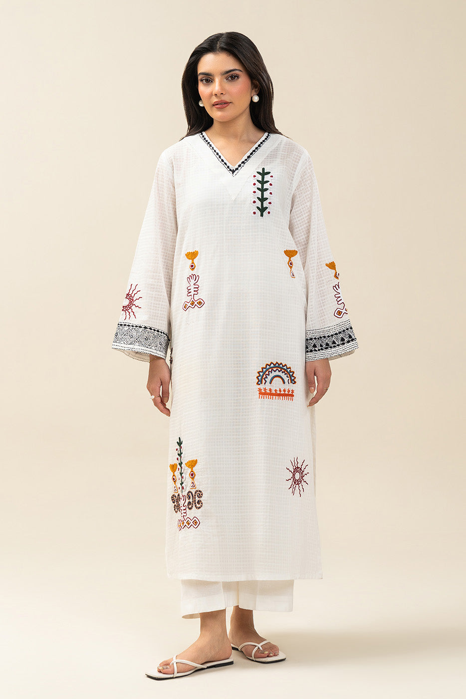 EMBROIDERED LAWN SHIRT (PRET)