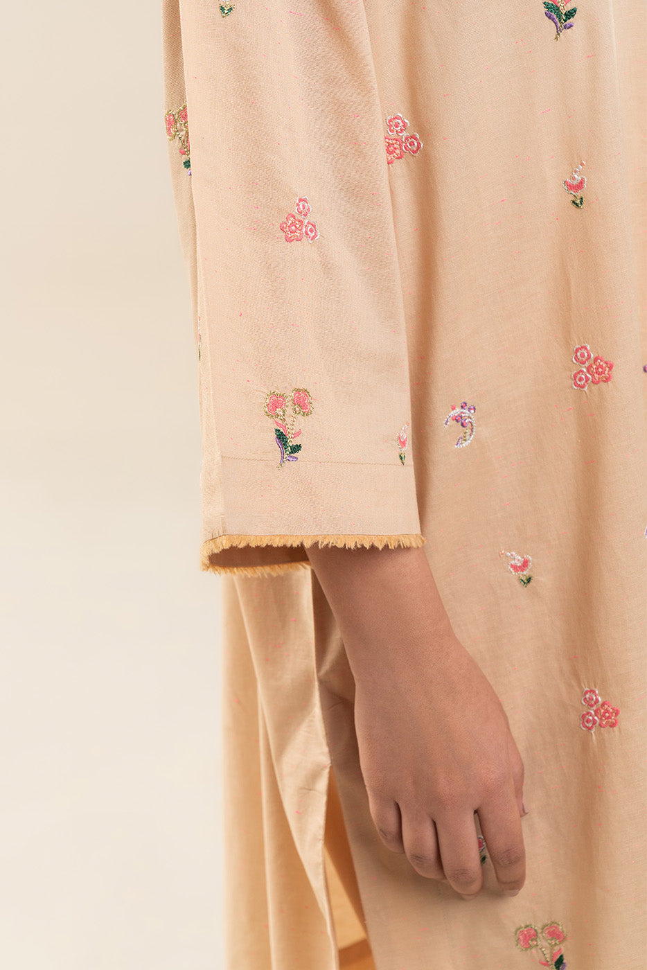 2 PIECE EMBROIDERED NEON NEPS SUIT (PRET)