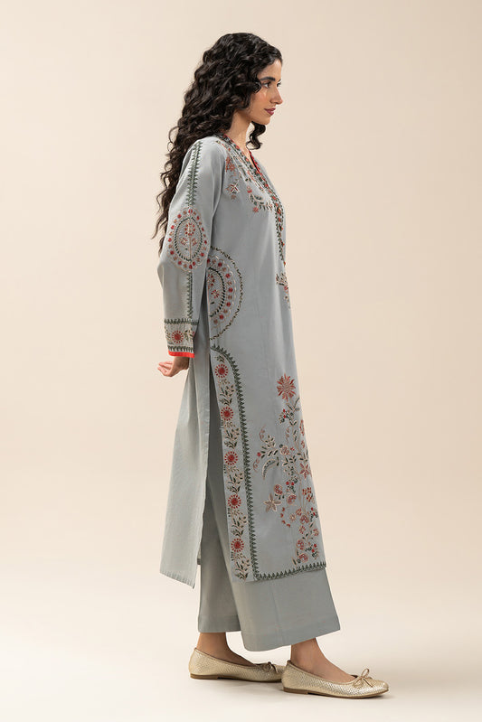 2 PIECE EMBROIDERED NEON NEPS SUIT (PRET)