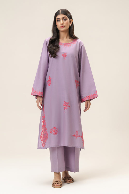 2 PIECE EMBROIDERED NEON NEPS SUIT (PRET)
