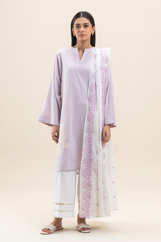 2 PIECE EMBROIDERED DORIA SUIT (PRET)