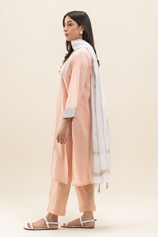 3 PIECE EMBROIDERED DORIA SUIT (PRET)