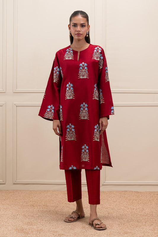 EMBROIDERED LAWN SHIRT (PRET)