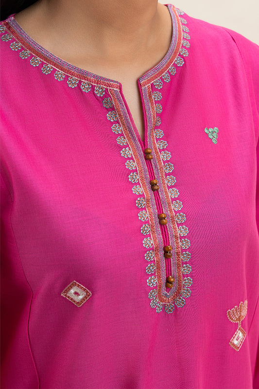 2 PIECE EMBROIDERED LAWN SUIT (PRET)