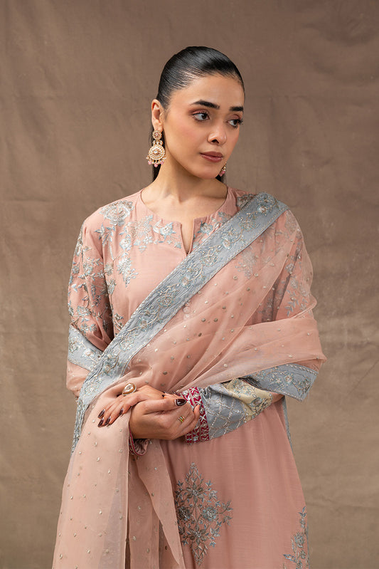 3 PIECE EMBROIDERED RAW SILK SUIT (LUXURY PRET)