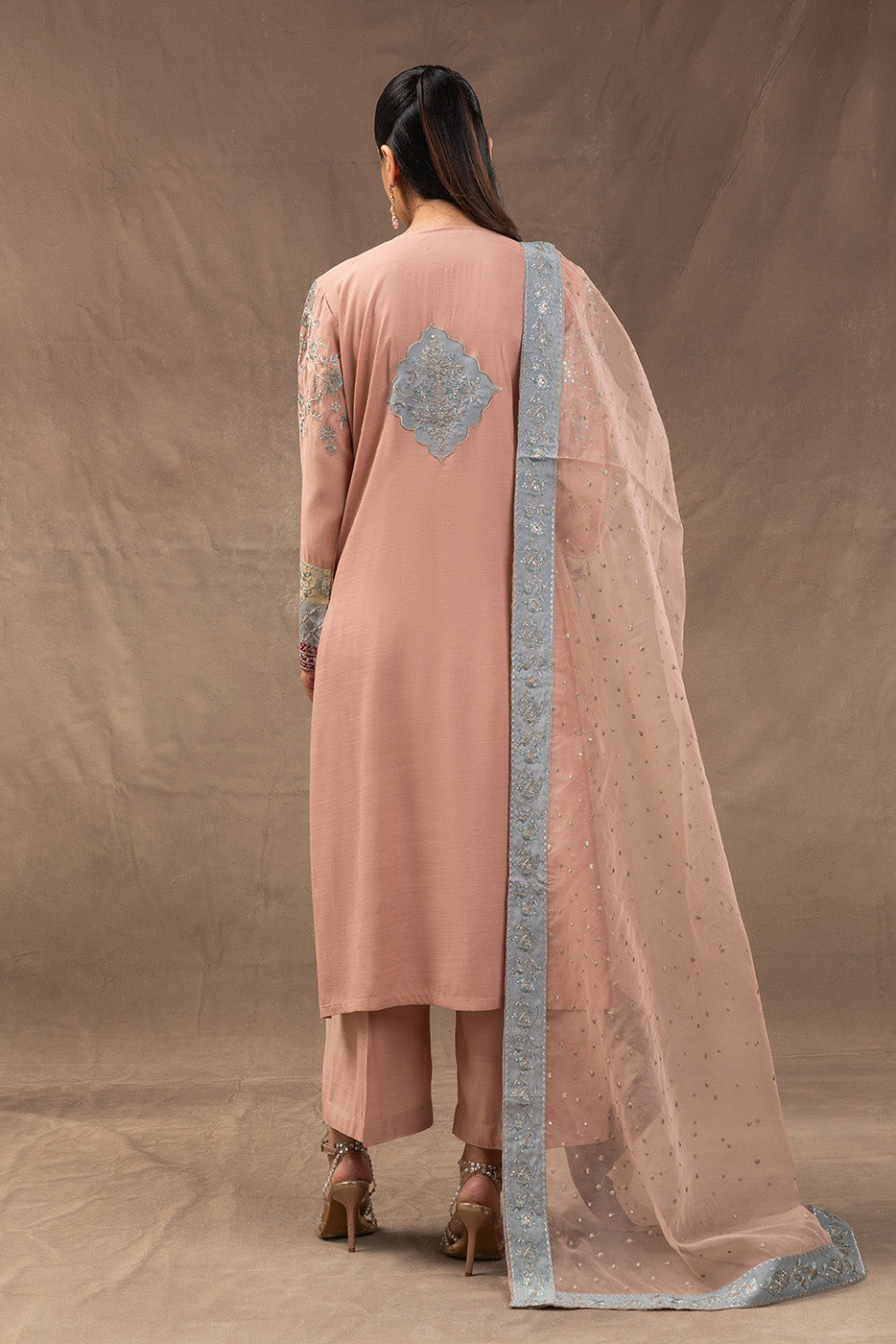 3 PIECE EMBROIDERED RAW SILK SUIT (LUXURY PRET)