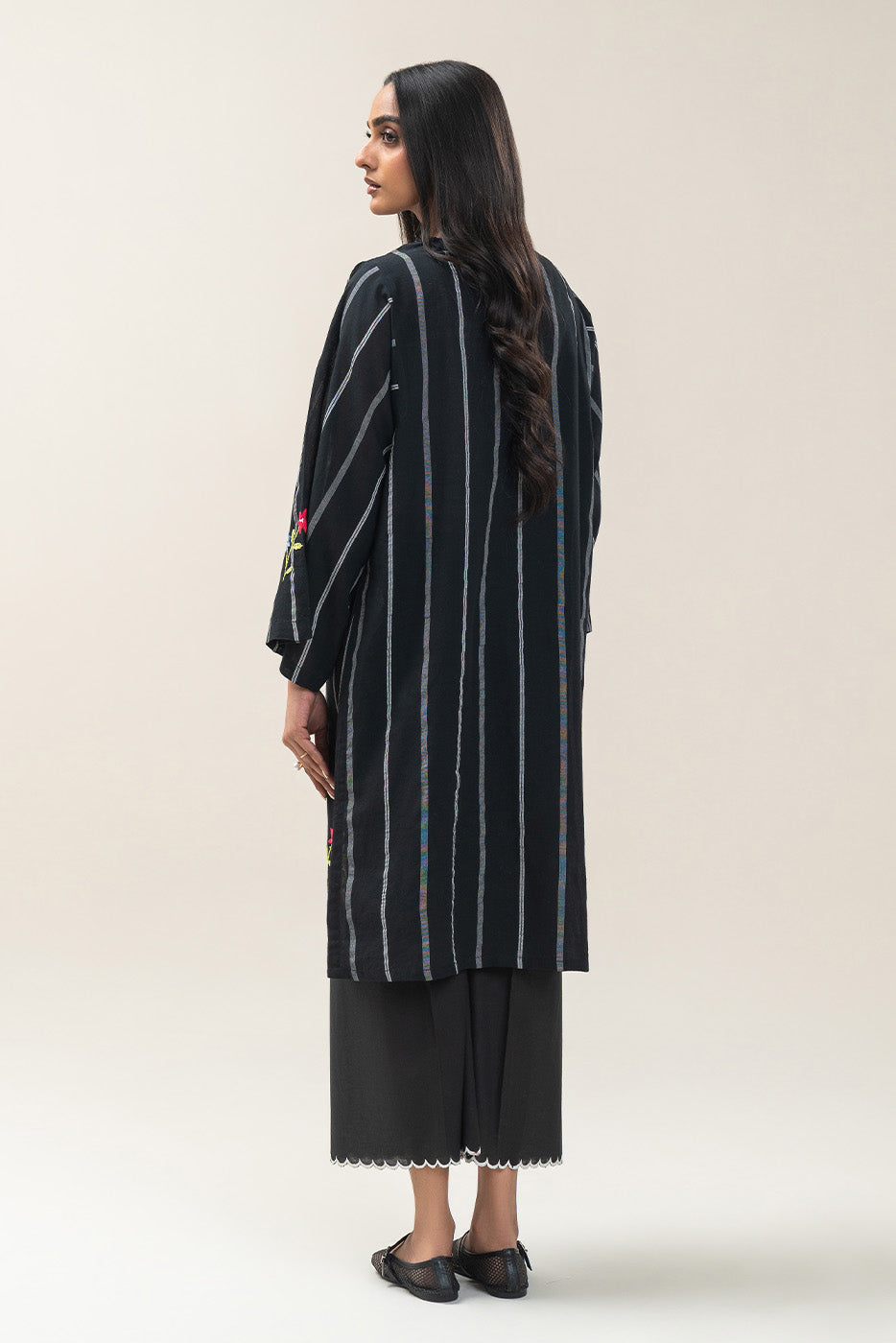 EMBROIDERED YARN DYED SHIRT (PRET)