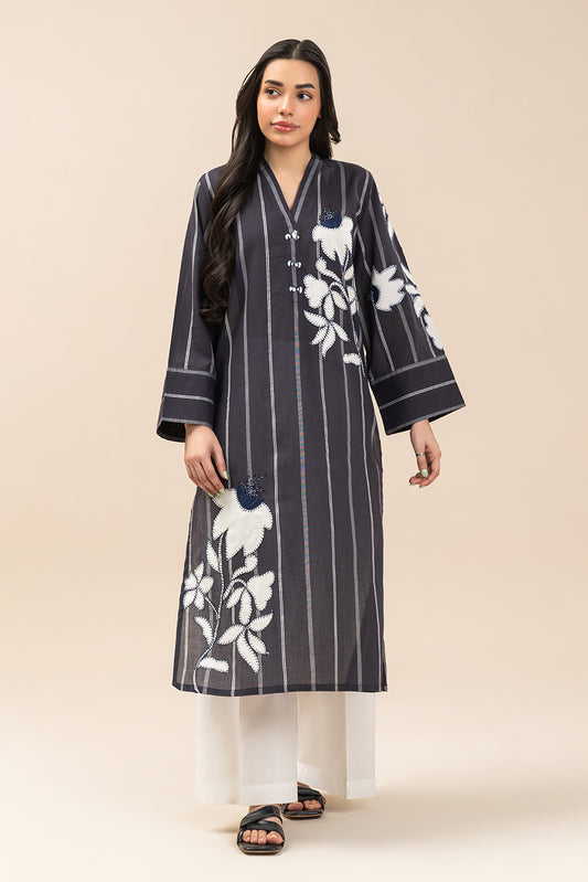EMBROIDERED YARN DYED SHIRT (PRET)