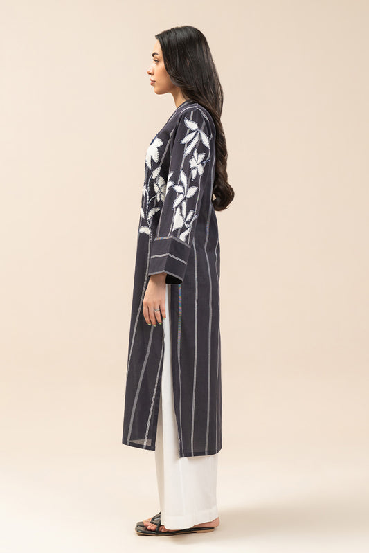 EMBROIDERED YARN DYED SHIRT (PRET)