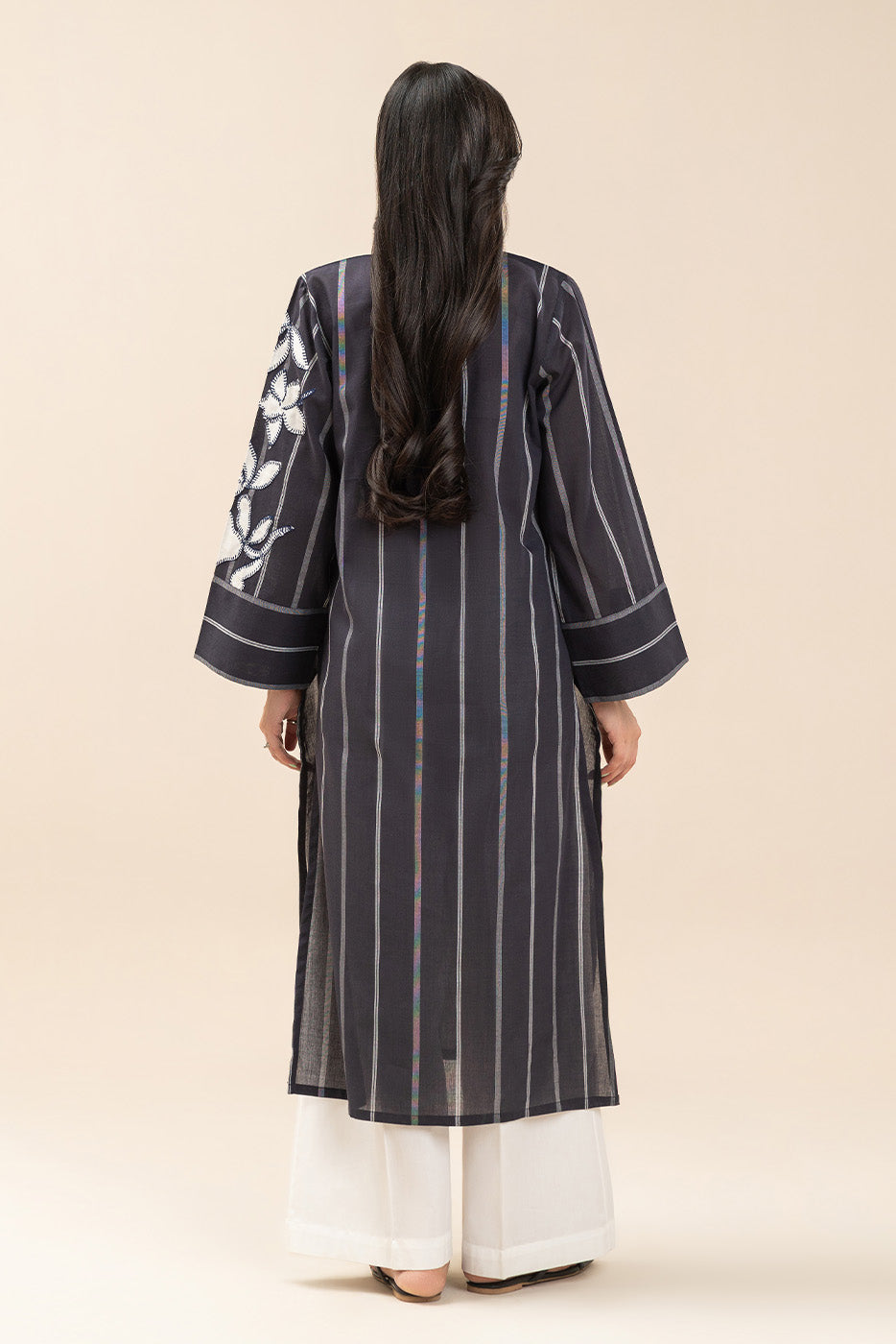 EMBROIDERED YARN DYED SHIRT (PRET)