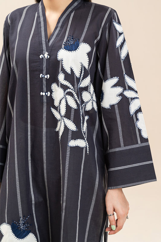 EMBROIDERED YARN DYED SHIRT (PRET)
