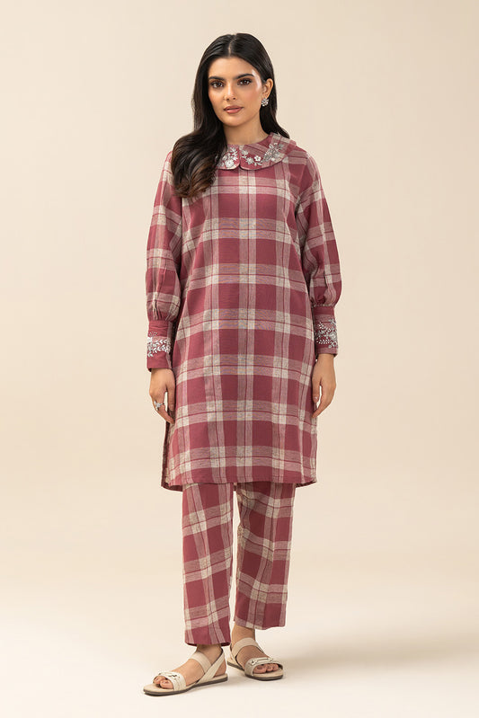 2 PIECE BASIC YARN DYED SUIT (PRET)