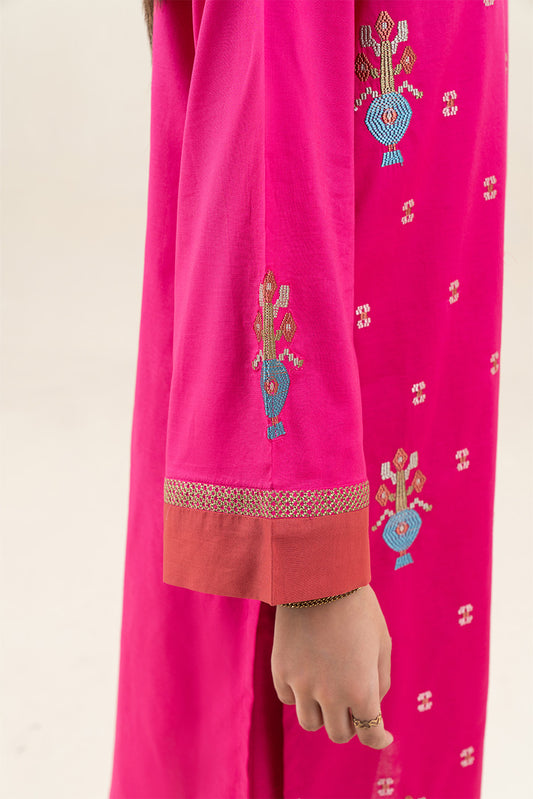 2 PIECE EMBROIDERED LAWN SUIT (PRET)