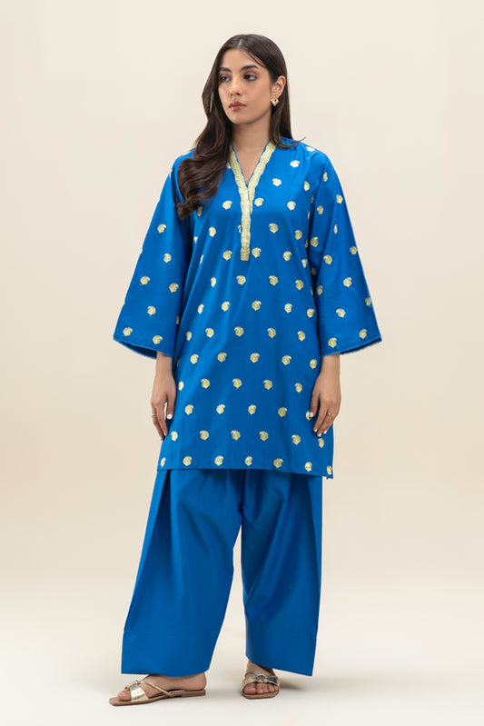 2 PIECE EMBROIDERED LAWN SUIT (PRET)