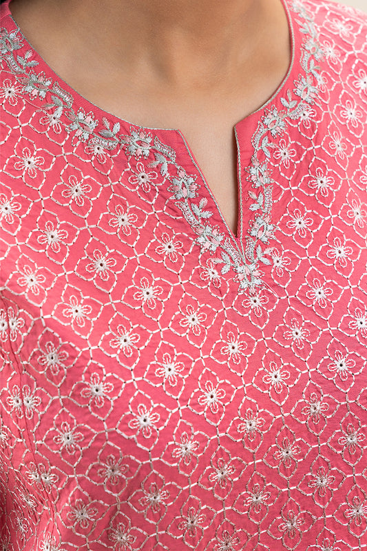 EMBROIDERED LAWN SHIRT (PRET)