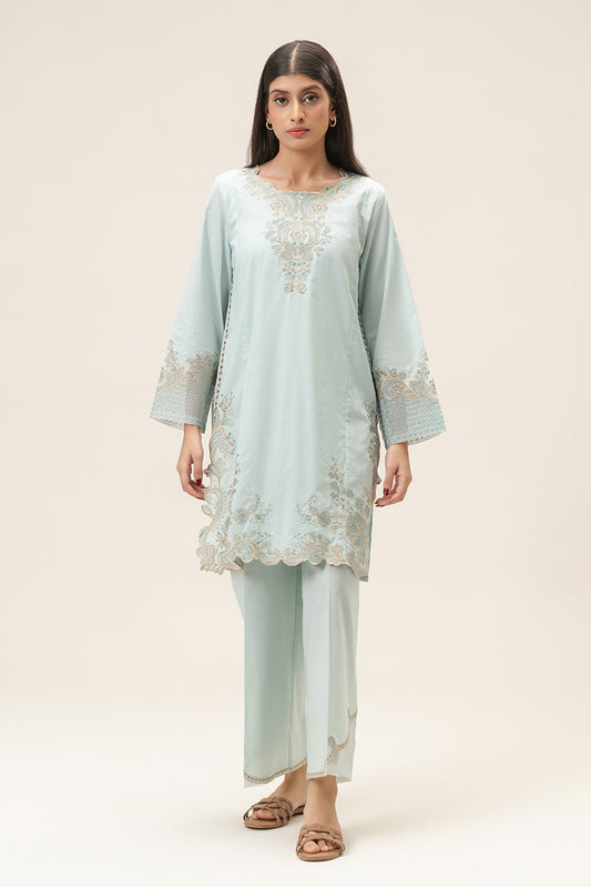2 PIECE EMBROIDERED LAWN SUIT (PRET)