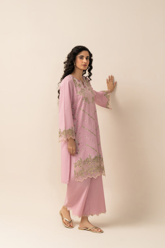 2 PIECE EMBROIDERED LAWN SUIT (PRET)