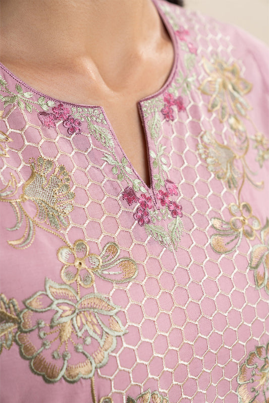 2 PIECE EMBROIDERED LAWN SUIT (PRET)
