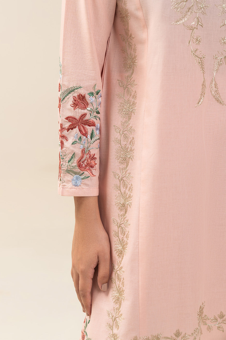 2 PIECE EMBROIDERED LAWN SUIT (PRET)