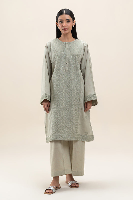 2 PIECE EMBROIDERED MULTI NEPS SUIT (PRET)