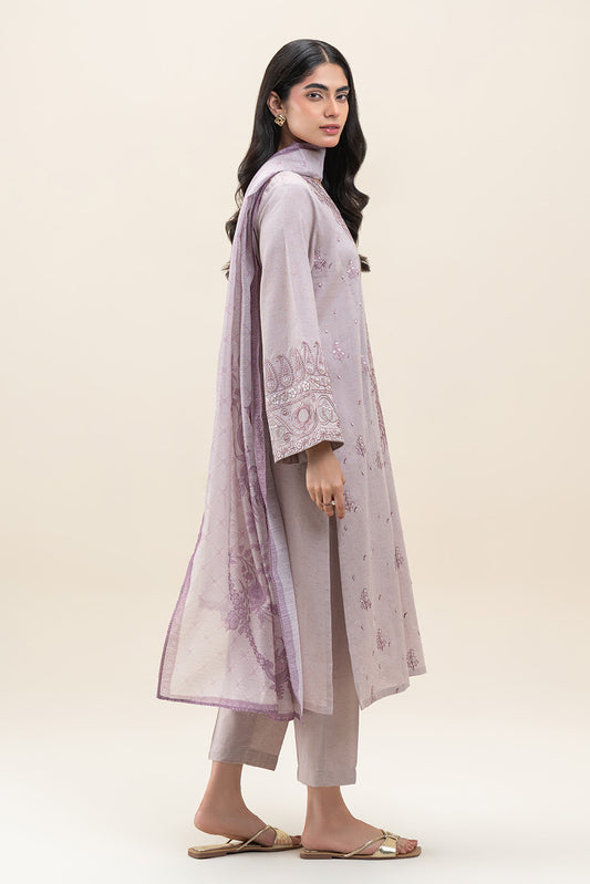 3 PIECE EMBROIDERED MULTI NEPS SUIT (PRET)