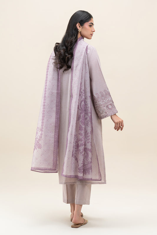 3 PIECE EMBROIDERED MULTI NEPS SUIT (PRET)